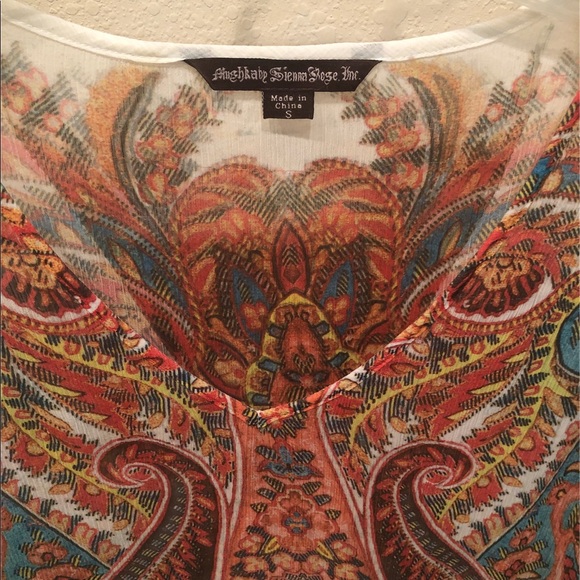 Mushka by Sienna Rose Boho Tunic, Sz S - Picture 3 of 8